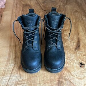Men's TImberland Pro Black Composite Toe Boots size 7